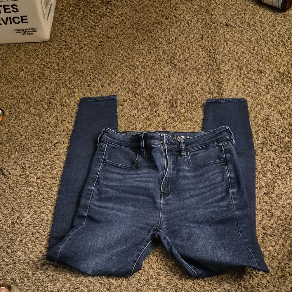 American Eagle Outfitters Dark Blue Skinny Jeans